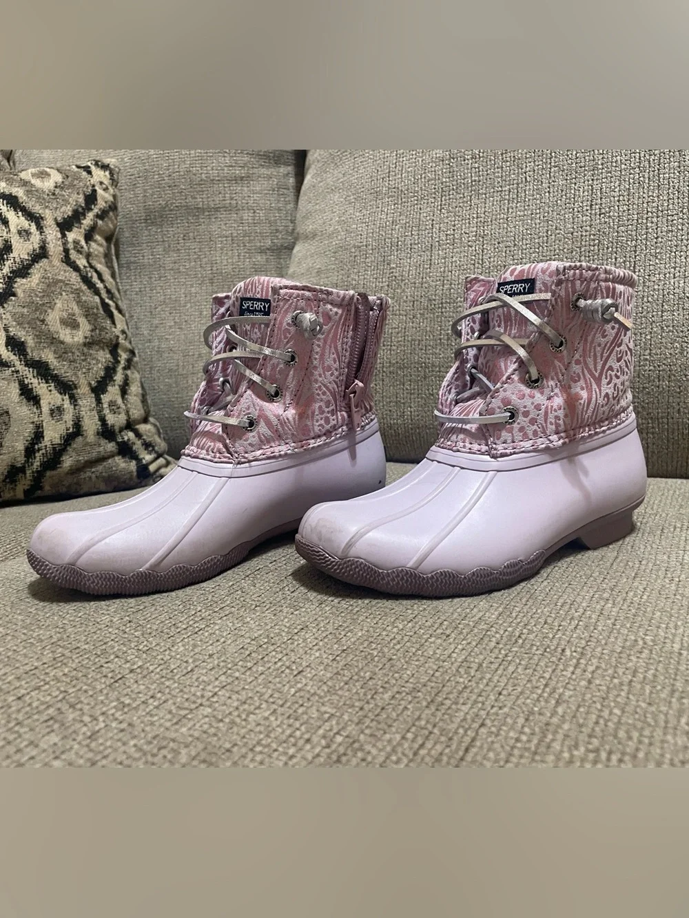 Sperry Kids' Lavender Waterproof Duck Boots